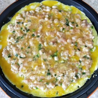 鸡蛋肉饼的做法步骤：5