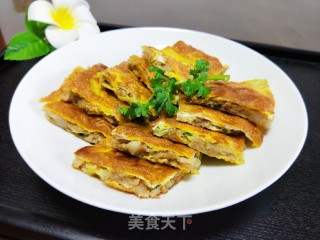 鸡蛋肉饼的做法步骤：8
