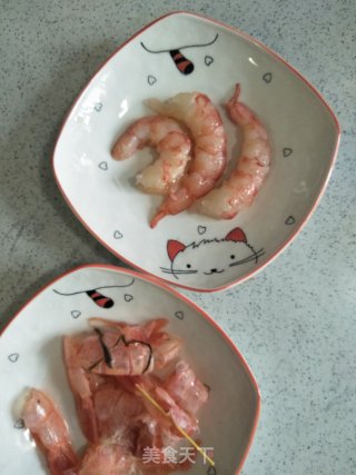 蒸虾仁冬瓜的做法步骤：2