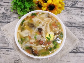 饺子皮汤面的做法步骤：15