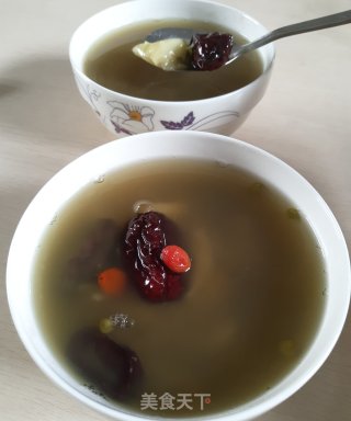 百合绿豆糖水的做法步骤：6