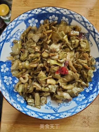 炒芋苗的做法步骤：6