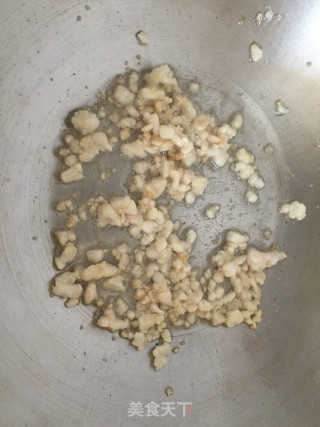 猪油渣炒豆渣的做法步骤：4