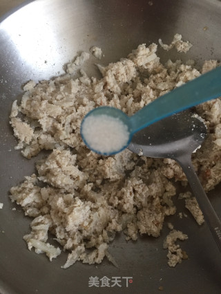 猪油渣炒豆渣的做法步骤：7