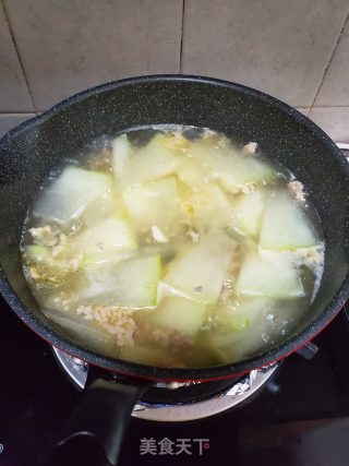 肉末虾仁冬瓜汤的做法步骤：5