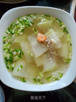 肉末虾仁冬瓜汤的做法步骤：7