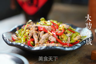 小炒牛肉的做法步骤：8