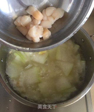 鲜贝肉末冬瓜汤的做法步骤：8