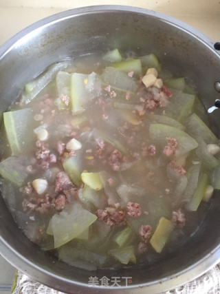 鲜贝肉末冬瓜汤的做法步骤：10