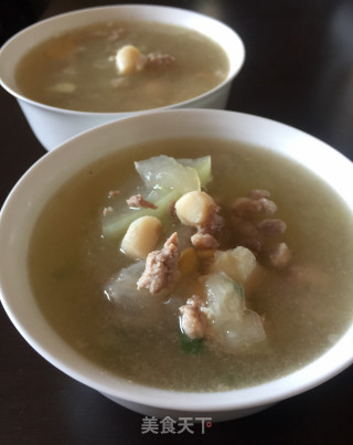 鲜贝肉末冬瓜汤的做法步骤：12
