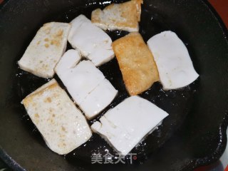 香煎酸菜豆腐的做法步骤：3