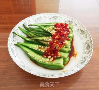 剁椒秋葵的做法步骤：6