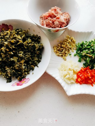 肉末腌菜的做法步骤：2
