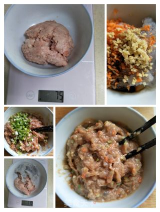 香菇酿肉的做法步骤：1
