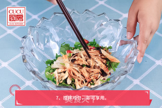 金针菇拌鸡丝的做法步骤：8