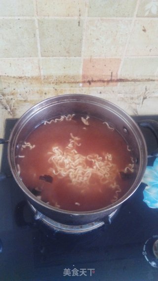 番茄意大利面之方便面版的做法步骤：6