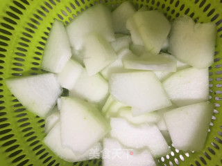 冬瓜焖鱼松的做法步骤：2