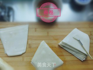 馄饨皮春卷的做法步骤：1