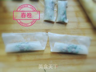馄饨皮春卷的做法步骤：8