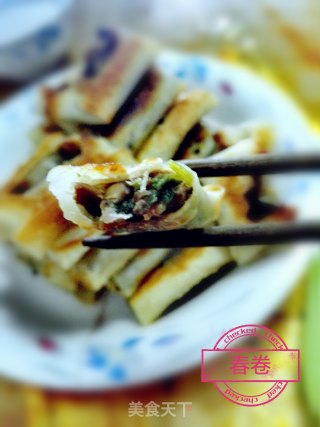 馄饨皮春卷的做法步骤：12