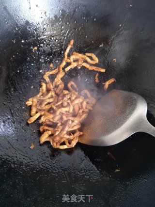 白菜肉丝炒面的做法步骤：3