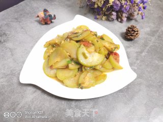 西红柿炒夜开花的做法步骤：5