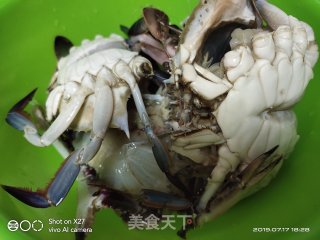 红烧梭子蟹的做法步骤：2