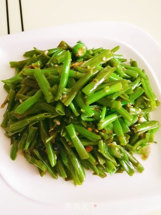 豆豉醪糟炒空心菜梗的做法步骤：6