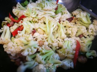大炒菜花的做法步骤：6