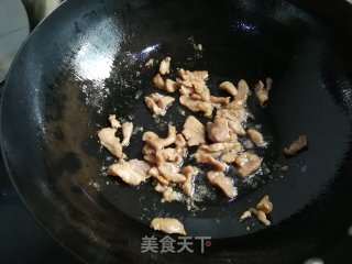 蛇豆炒肉片的做法步骤：3