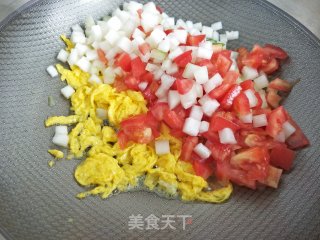 “ 面条 ”番茄冬瓜打卤面的做法步骤：5