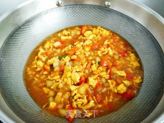 “ 面条 ”番茄冬瓜打卤面的做法步骤：6