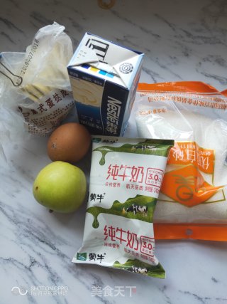 欧式风情下午茶|加了苹果的蛋挞的做法步骤：1
