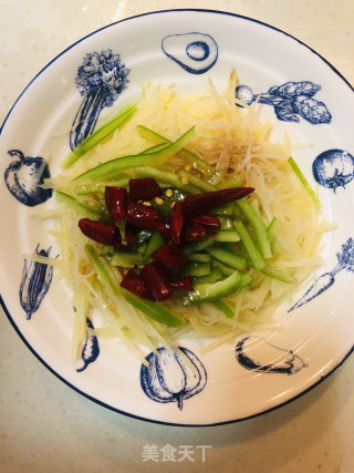凉拌土豆丝的做法步骤：7