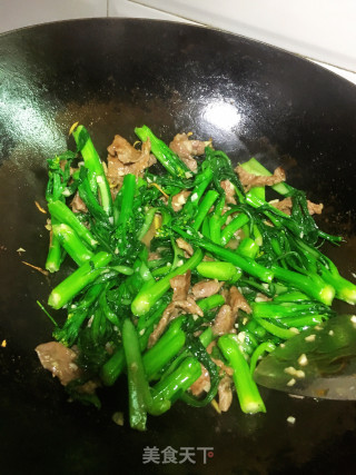牛肉炒菜心的做法步骤：12