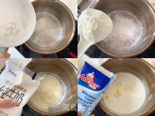 牛奶方砖的做法步骤：2