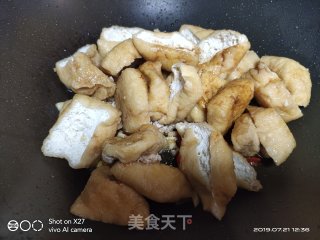肉末炒油豆腐的做法步骤：4
