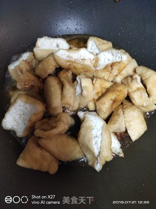 肉末炒油豆腐的做法步骤：5