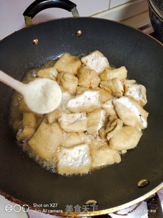 肉末炒油豆腐的做法步骤：6