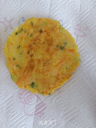 土豆胡萝卜丝鸡蛋饼的做法步骤：9