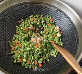 “面条”菜豆肉卤过水面的做法步骤：6
