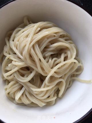 “面条”菜豆肉卤过水面的做法步骤：20
