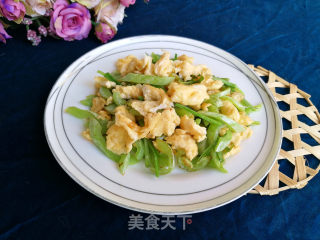 蛇豆炒鸭蛋的做法步骤：7