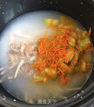 丝瓜鸡丝粥的做法步骤：12