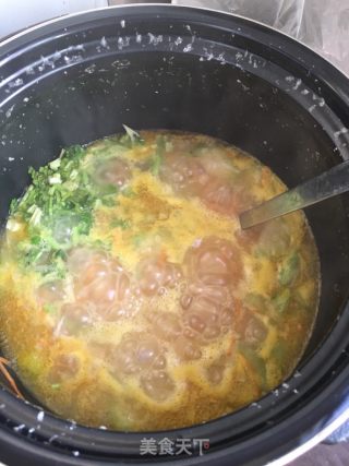 丝瓜鸡丝粥的做法步骤：15