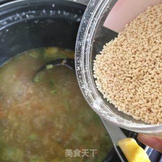 丝瓜鸡丝粥的做法步骤：16