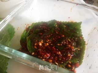 蒜蓉辣椒酱腌制韩国料理—苏子叶的做法步骤：10