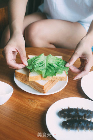 海参三明治的做法步骤：3