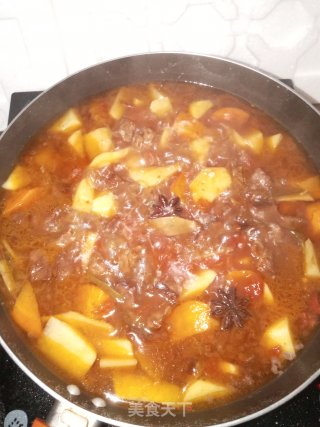 番茄牛肉炖土豆的做法步骤：9