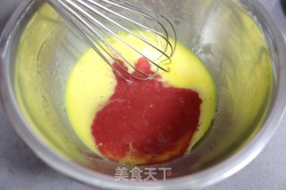 番茄戚风蛋糕的做法步骤：6
